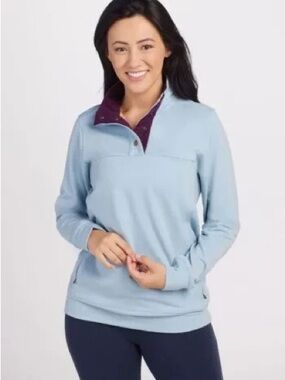 Woolx Women's Light Blue Pullover Charlie Sweater size medium